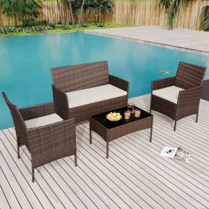 Outdoor Rattan Patio Set